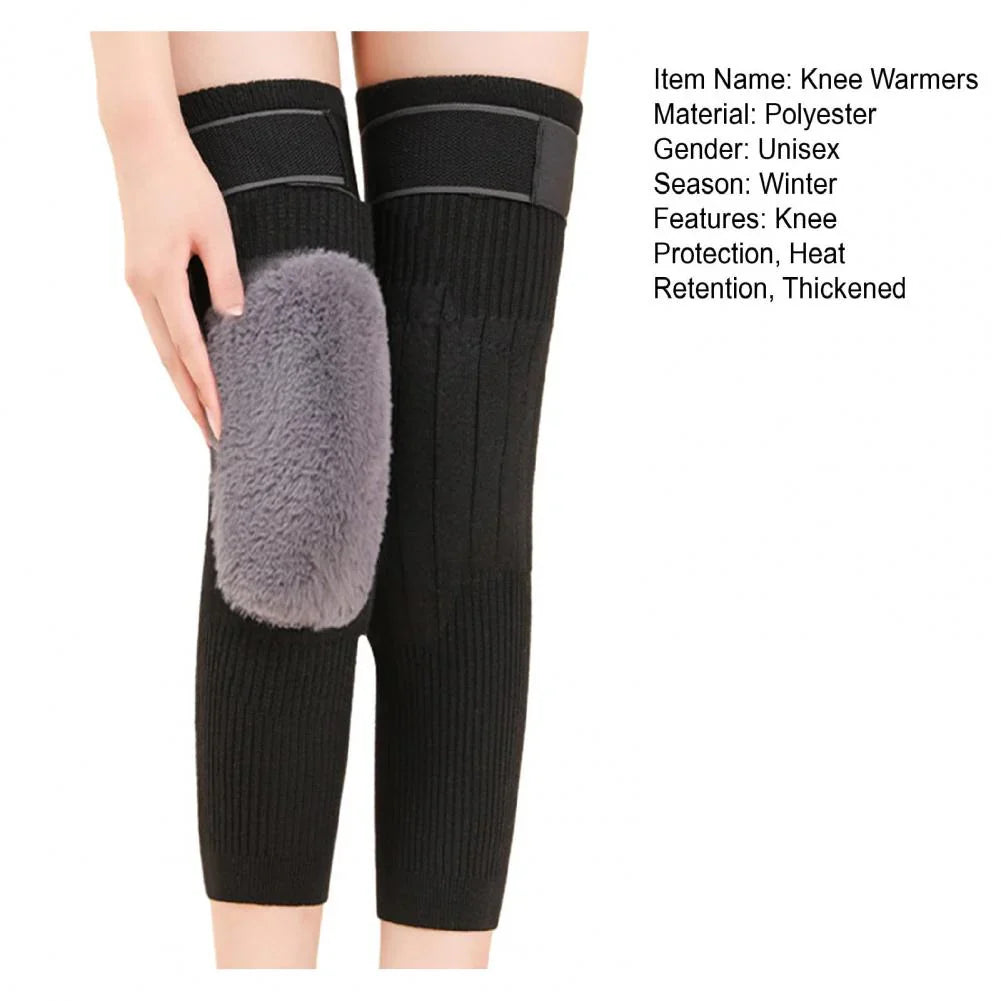 wool Knee Warmers -30° warm knee pads with strap for men and women
